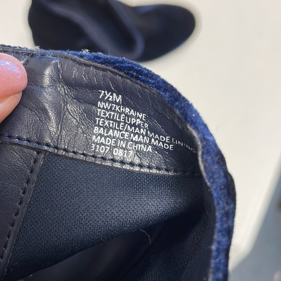 Nine West Khraine velvet blue boots - Picture 9 of 9